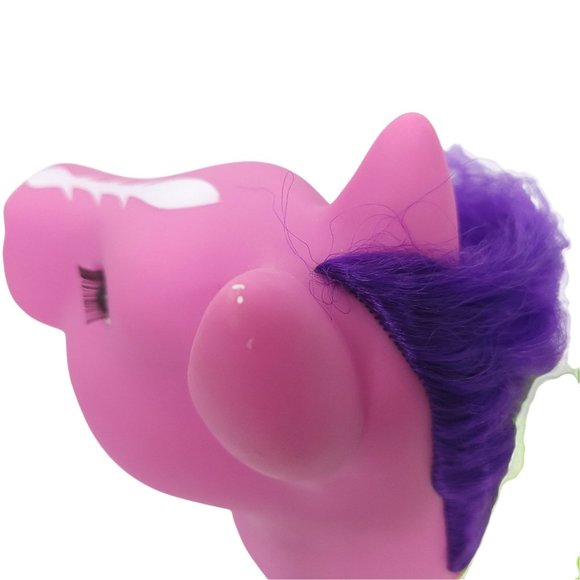 My Little Pony Horseshoe Pink Green Saddle 11 Inch Purple Hair Moon Stars Cloud - Picture 11 of 12